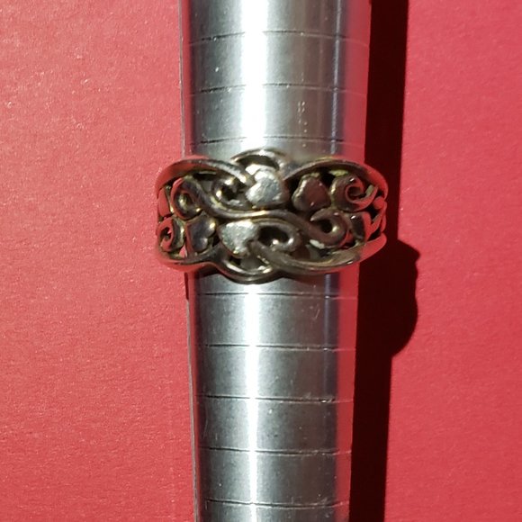 925 Sterling Silver Heart Ring - Picture 3 of 6